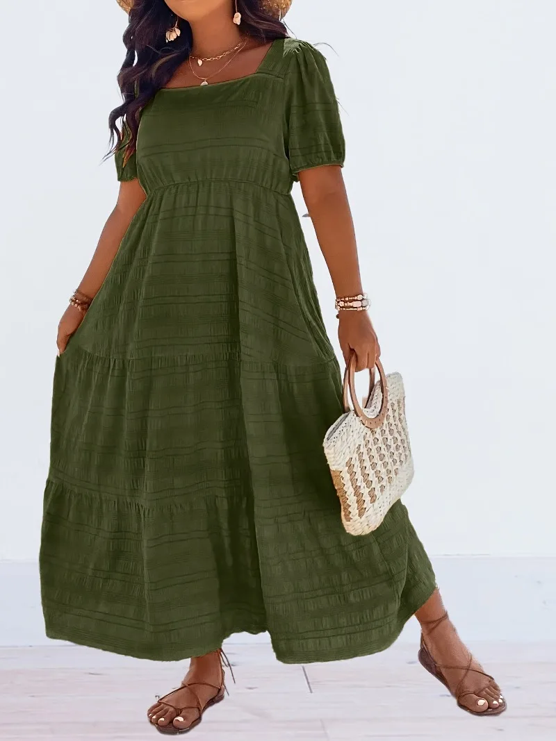 Summer Clothing Colors - Plus Size 1XL-5XL Women's Fashionable Square