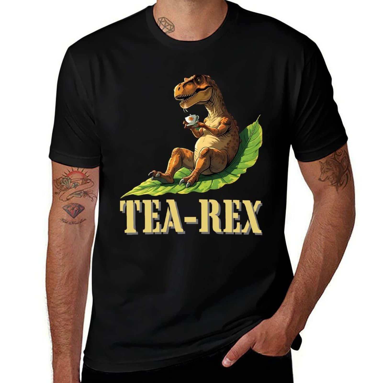 Summer Clothing Essentials Men - Tea Rex T-Shirt Clothing anime summer