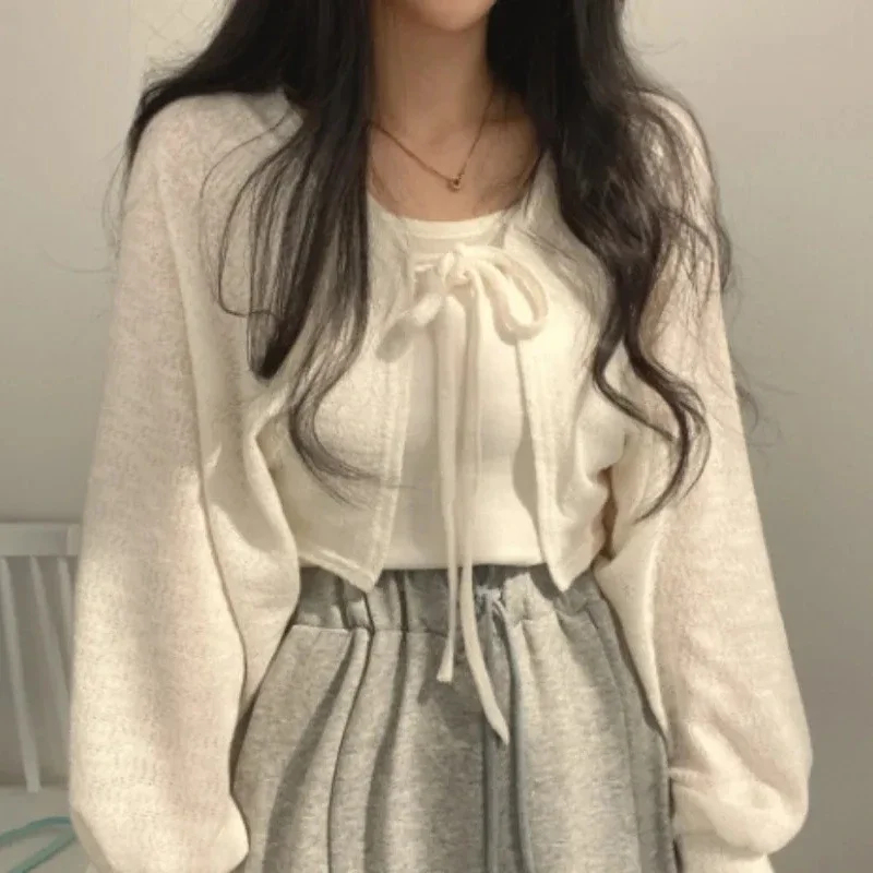 Thin White Cardigan Women Summ - Summer Light Clothing avaliação e preço
