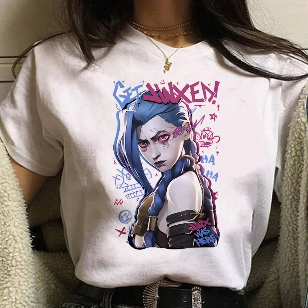 Jinx Arcane Monkey T Shirt Ani - Summer Grunge Clothing avaliação e preço