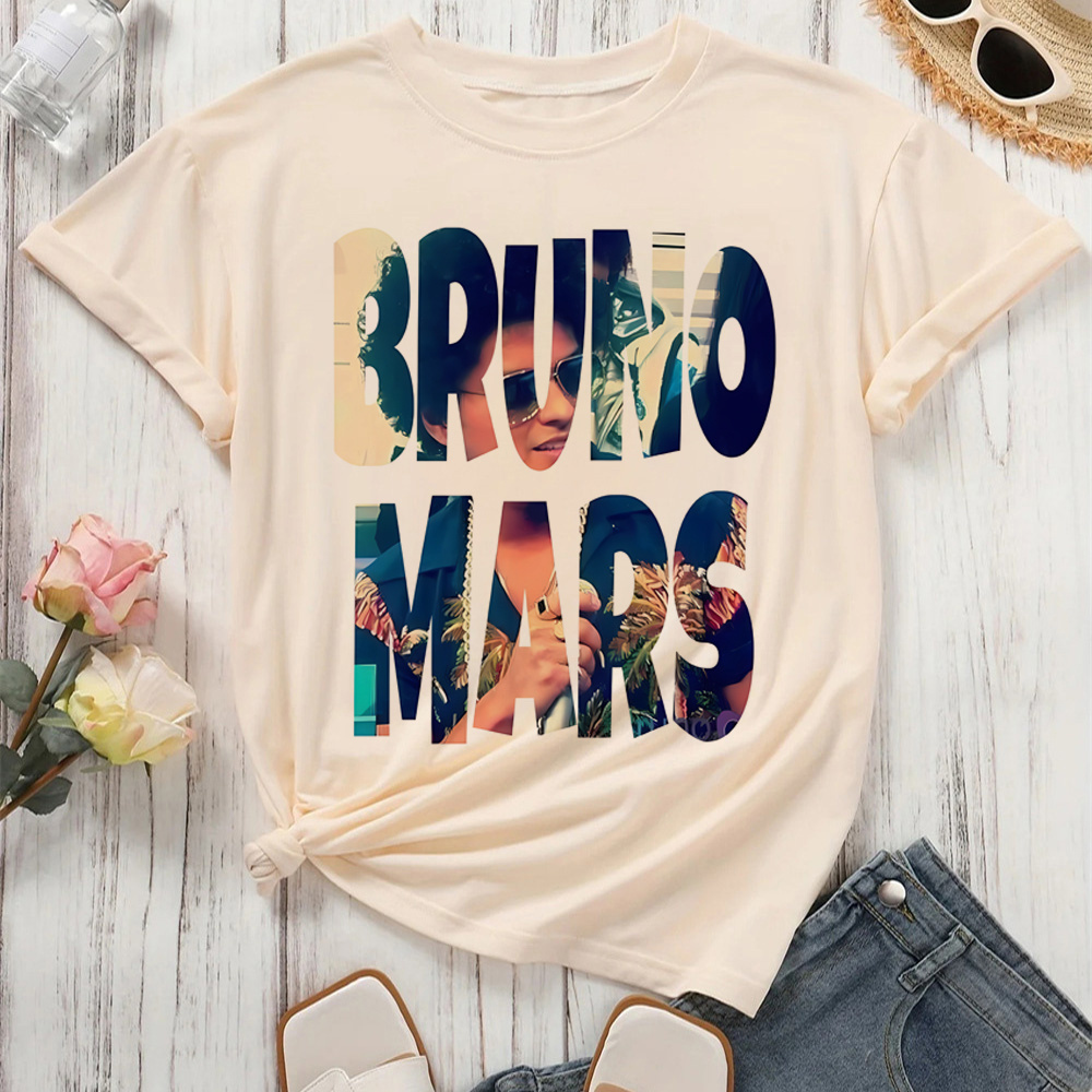 Bruno Mars t shirt women hip h - Summer Grunge Clothing avaliação e preço