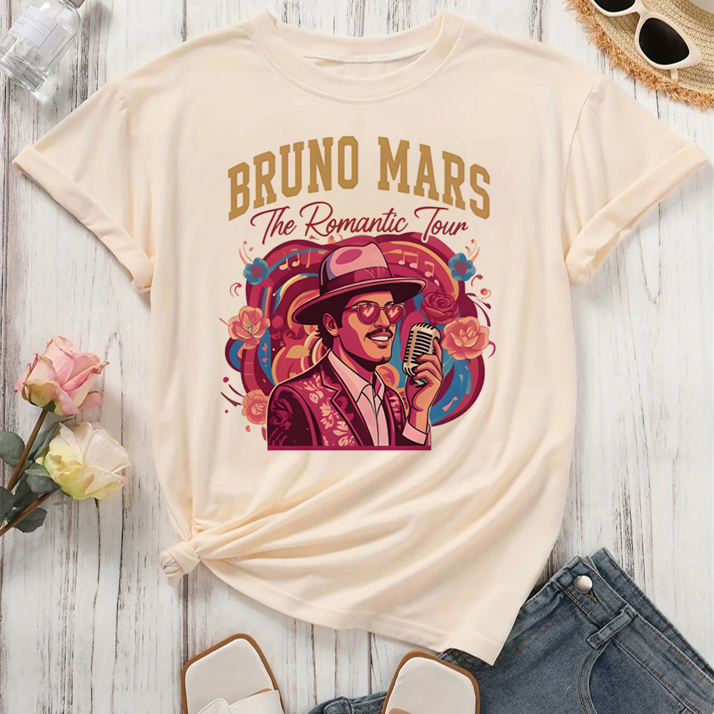 Bruno Mars t shirt women hip h - Summer Grunge Clothing avaliação e preço