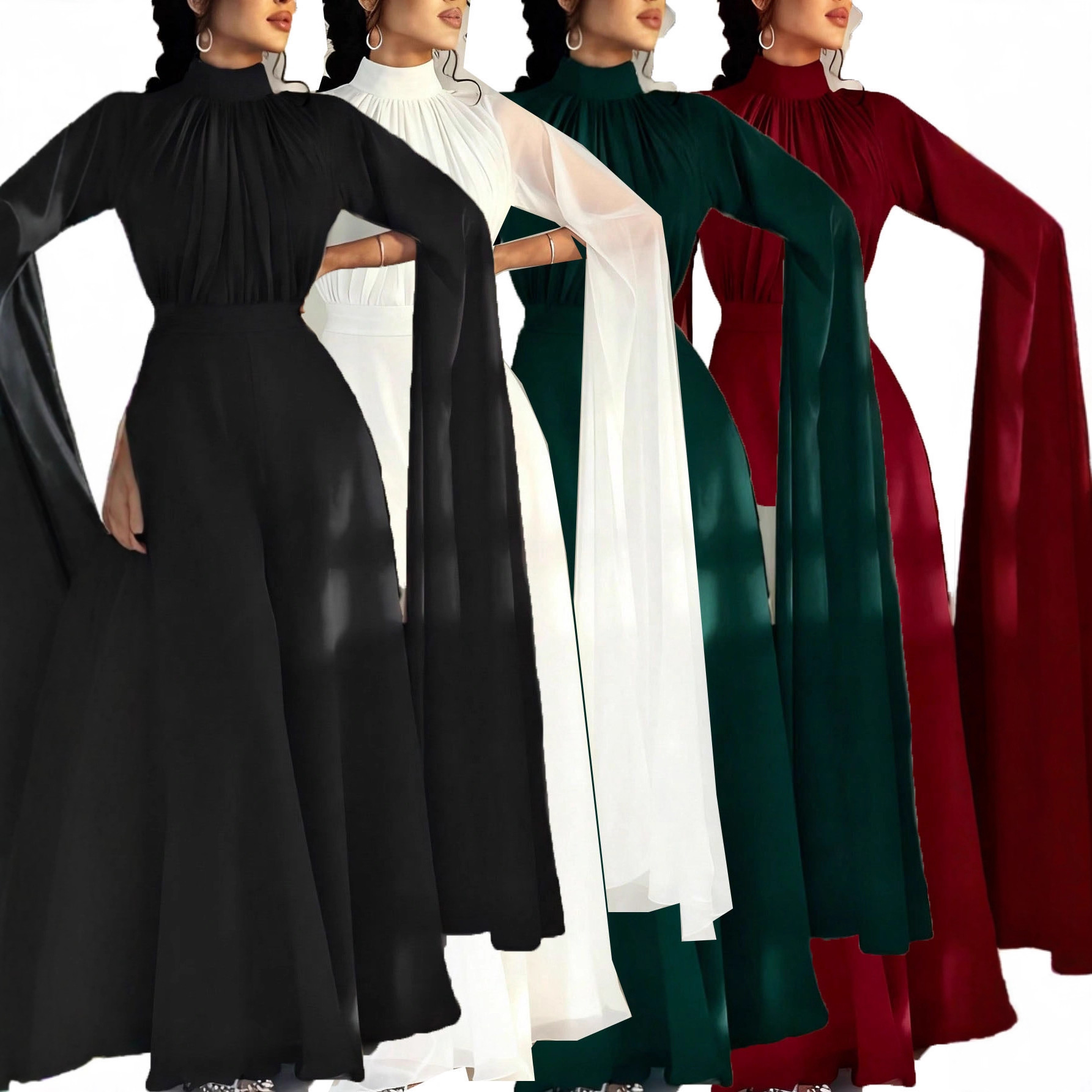 2026 Summer New High Neck Long - Summer Clothing Colors avaliação e preço