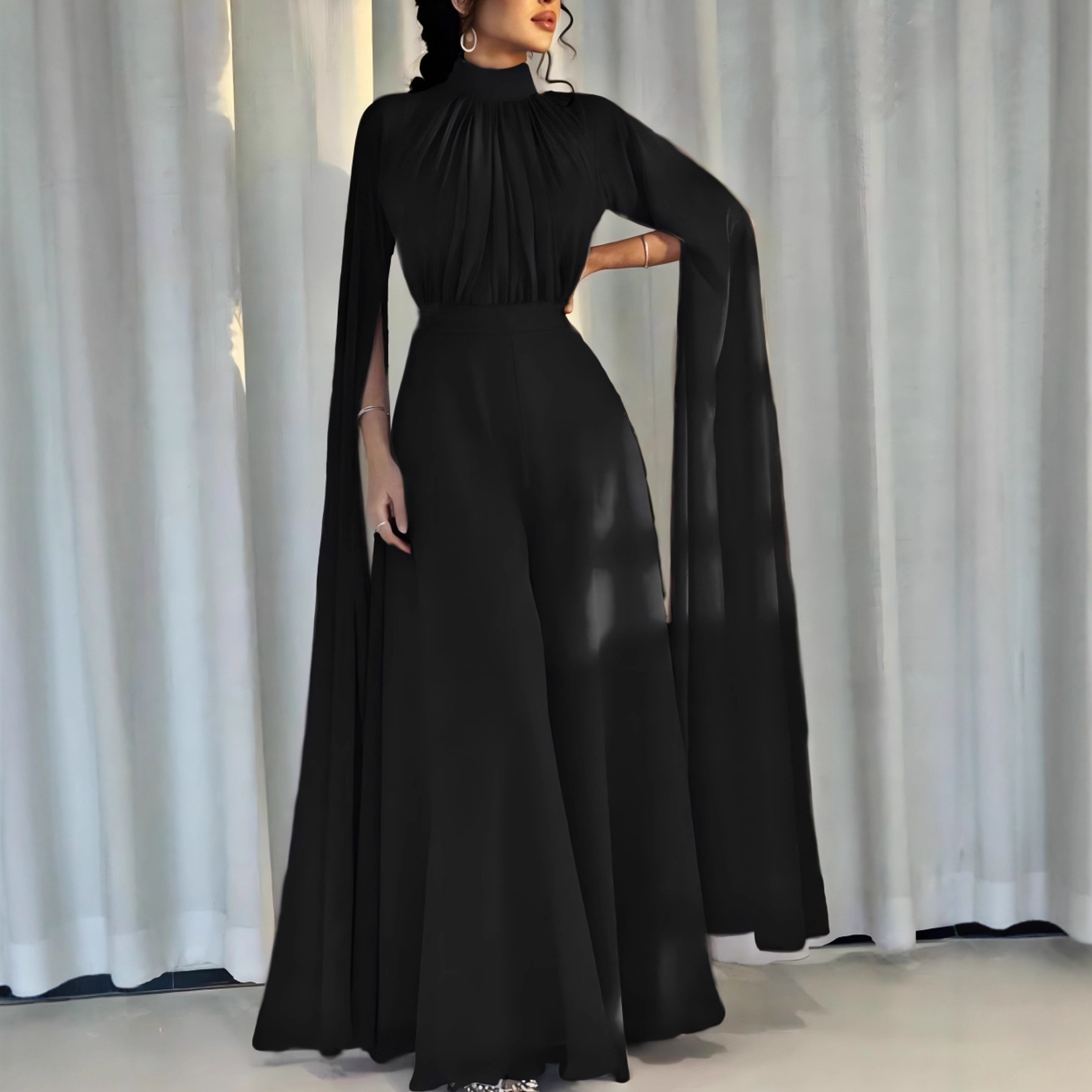 2026 Summer New High Neck Long - Summer Clothing Colors avaliação e preço