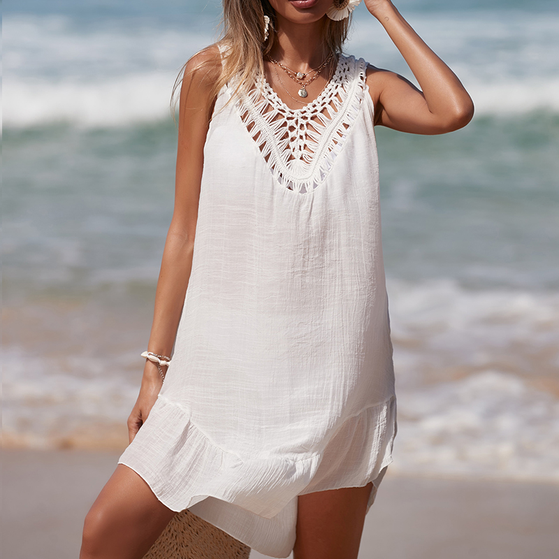 Women V-Neck Backless Hollow O - Summer Clothing Colors avaliação e preço