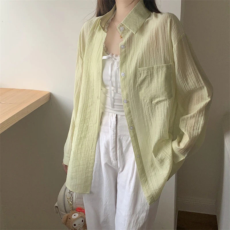 Summer Thin Sun-proof Shirts f - Summer Light Clothing avaliação e preço