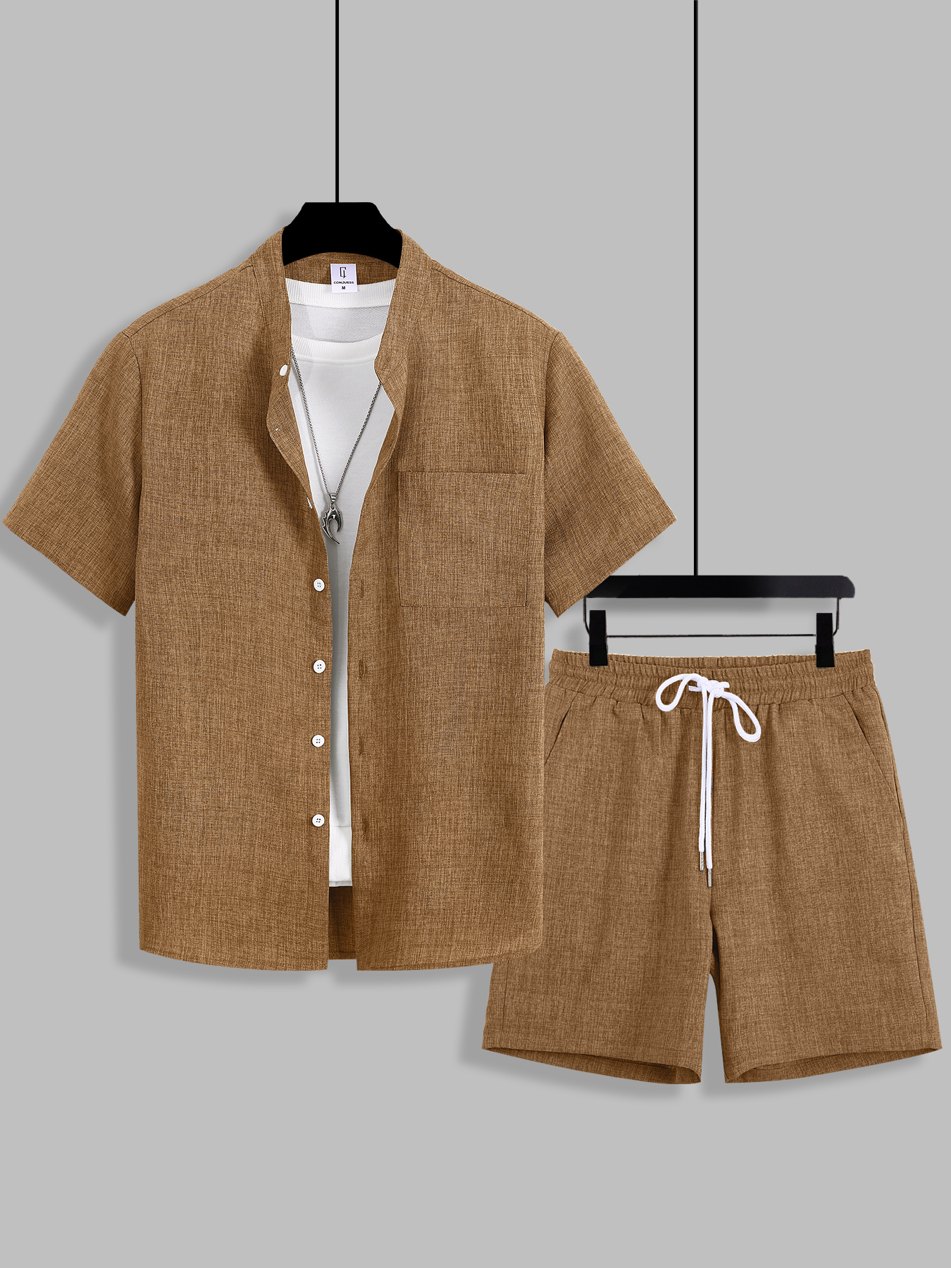 Summer Men's Cotton Linen Text - Summer Clothing Men Linen avaliação e preço