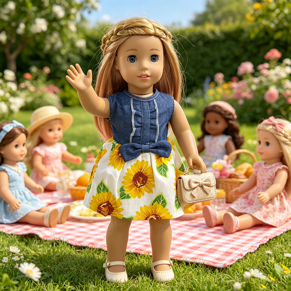 18 Inch Doll Girl Gentle and S - Summer Away Clothing avaliação e preço