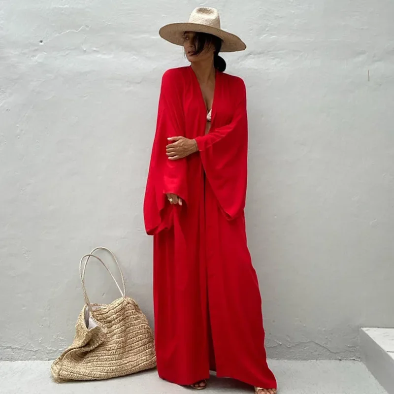 Kimono Women Beach Wear Cover  - Summer Clothing Wraps avaliação e preço