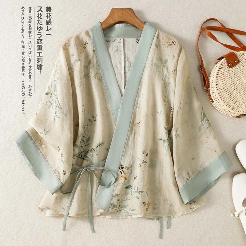 Vintage Floral Printed Short K - Summer Clothing Wraps avaliação e preço
