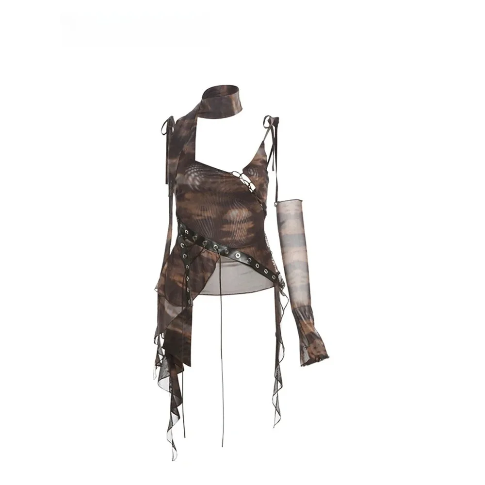Grunge Crop Tops Harajuku Tank - Summer Grunge Clothing avaliação e preço