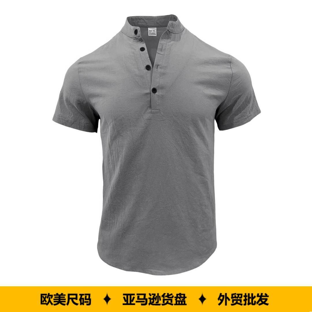 Men Shirt Mens Linen Loose Fit - Summer Clothing Men Linen avaliação e preço