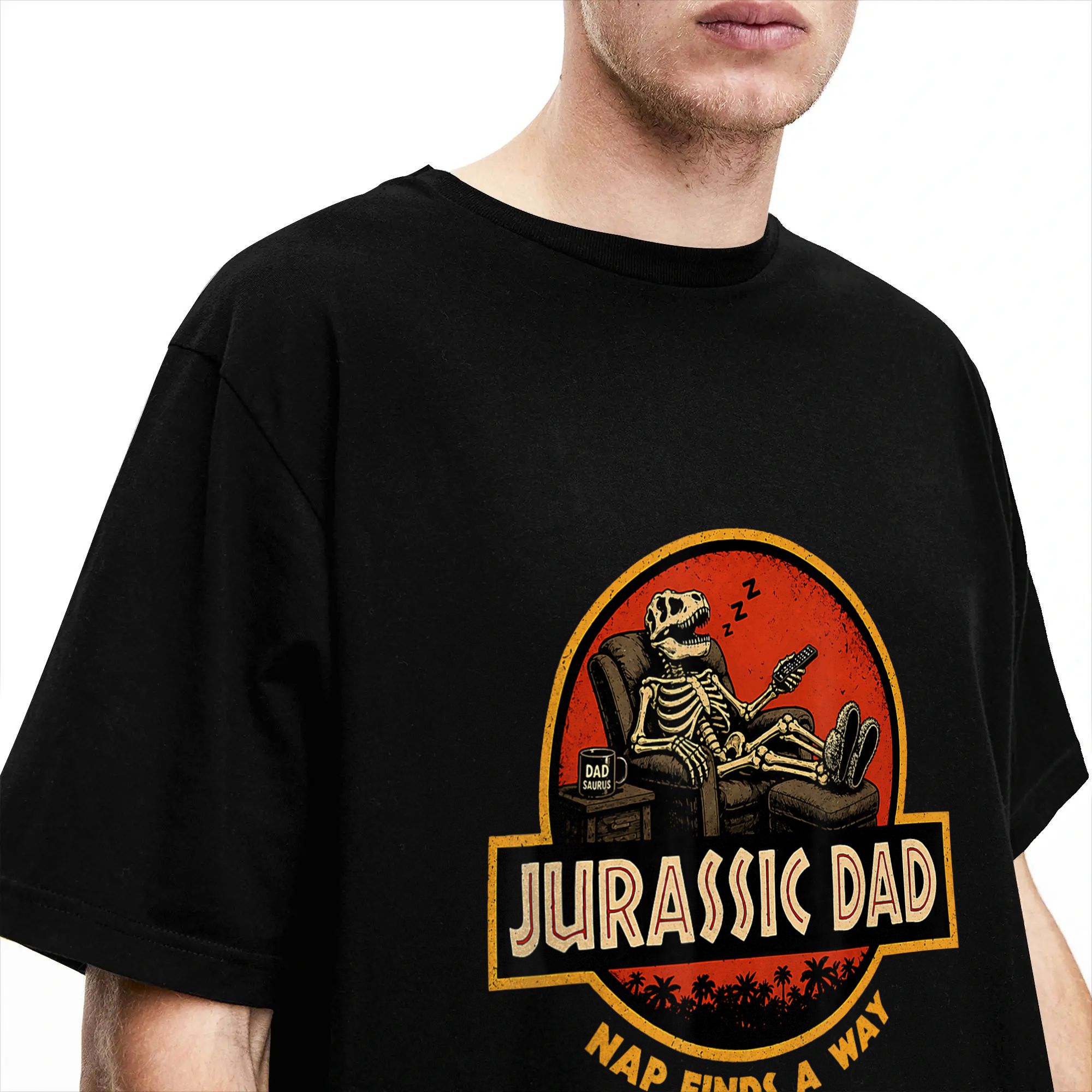 Jurassic Dad Nap Finds A Way T - Summer Away Clothing avaliação e preço