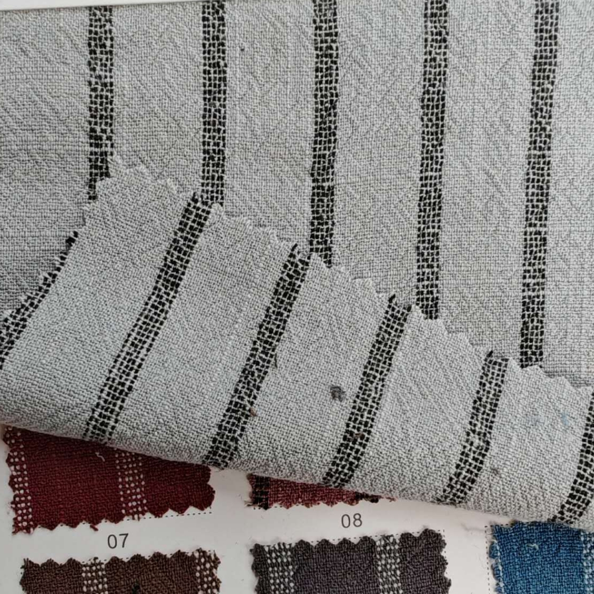 Stripes 30%Linen 70%Viscose Bl - Summer Clothing Men Linen avaliação e preço