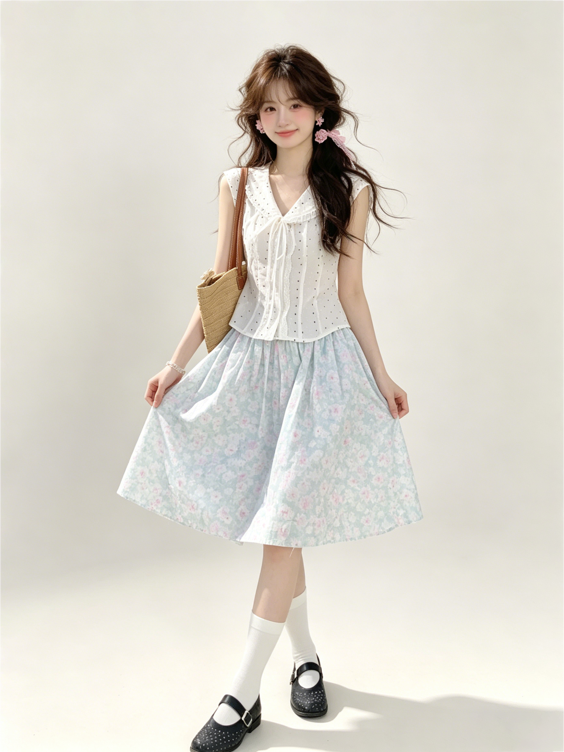 Sweet Style Navy Collar Polka  - Summer Clothing Old Navy avaliação e preço