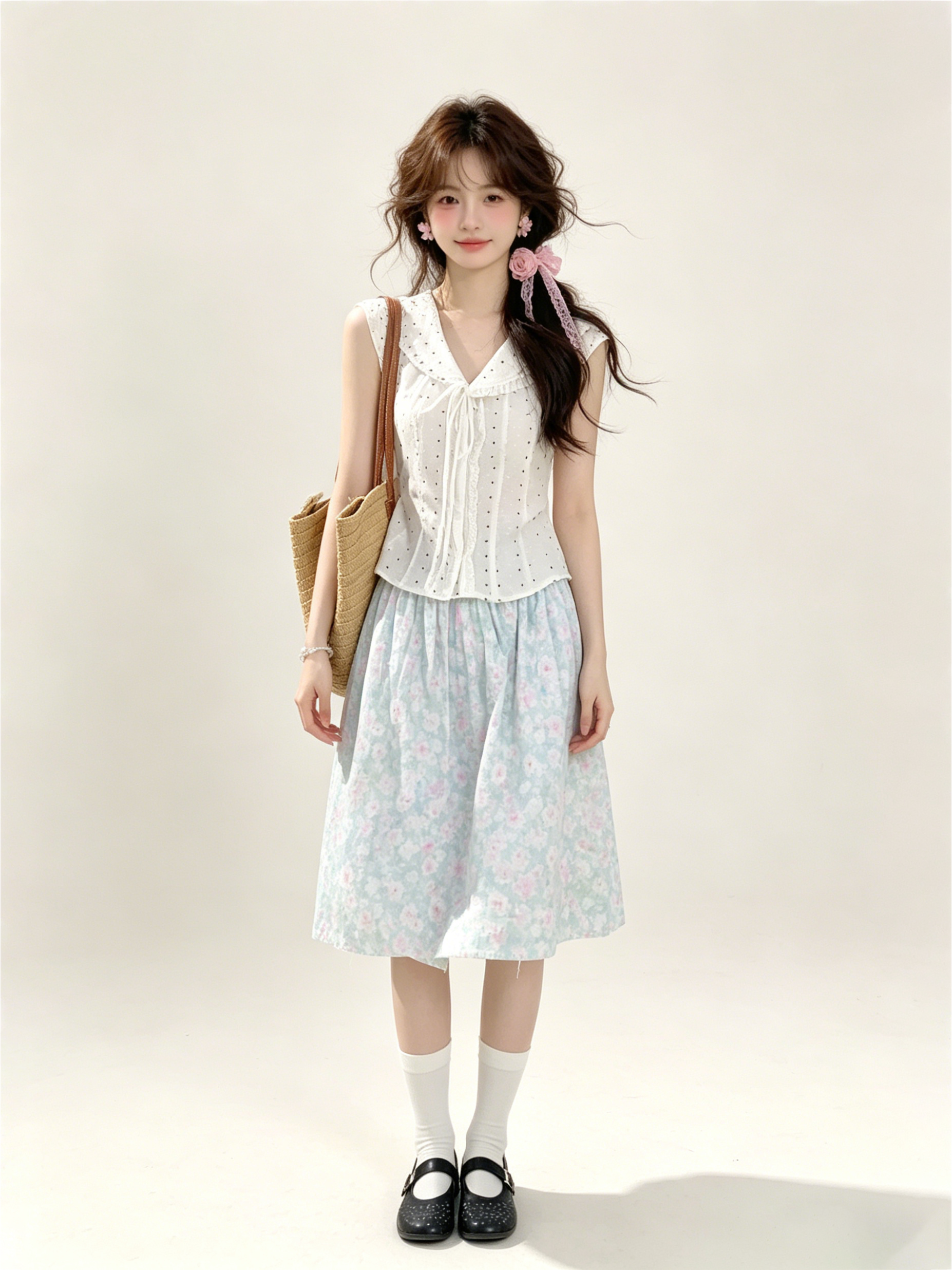 Sweet Style Navy Collar Polka  - Summer Clothing Old Navy avaliação e preço