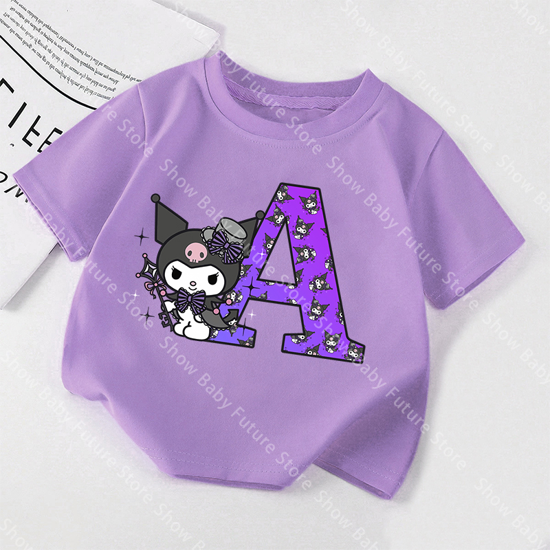 Kuromis Purple T Shirt Clothes - Summer Clothing Name avaliação e preço