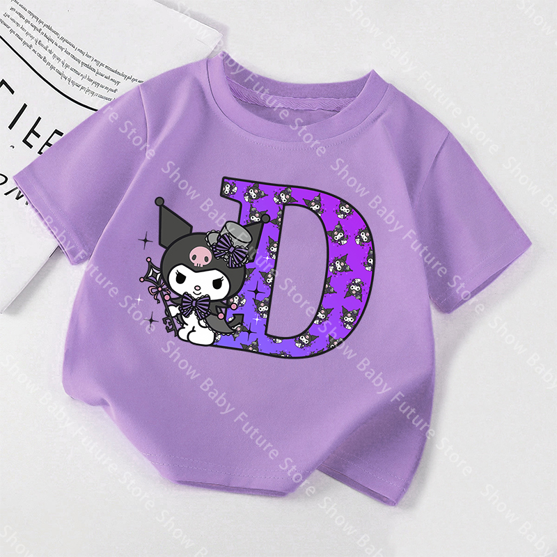 Kuromis Purple T Shirt Clothes - Summer Clothing Name avaliação e preço