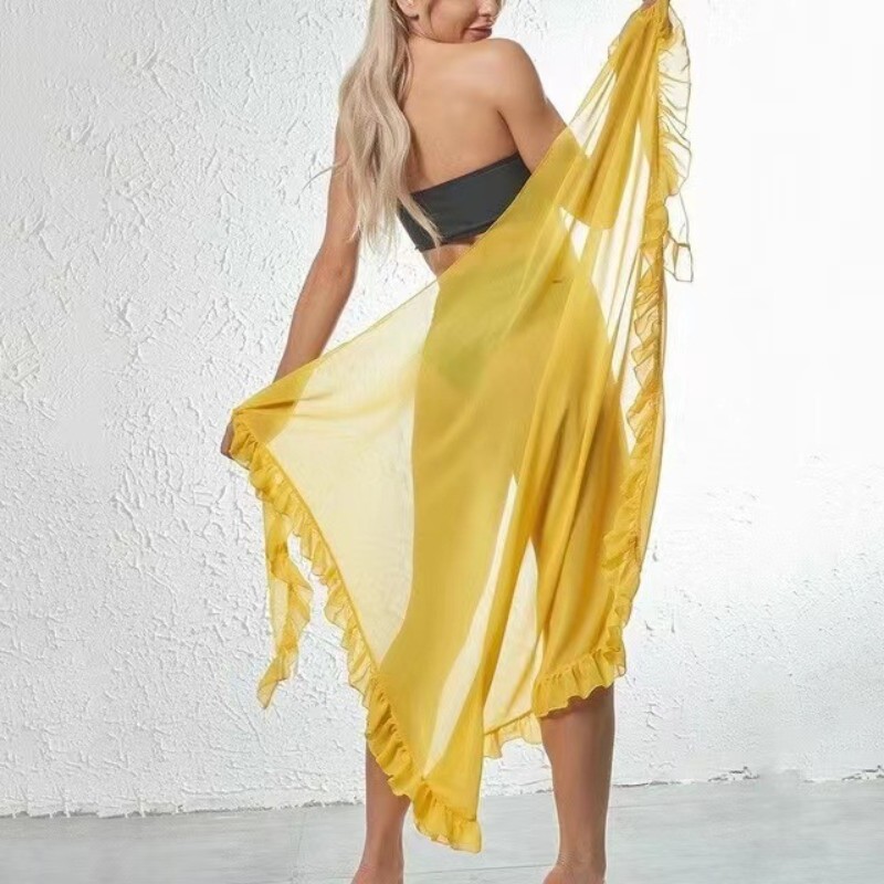 5 Colors Ruffle Sarong for Wom - Summer Clothing Colors avaliação e preço