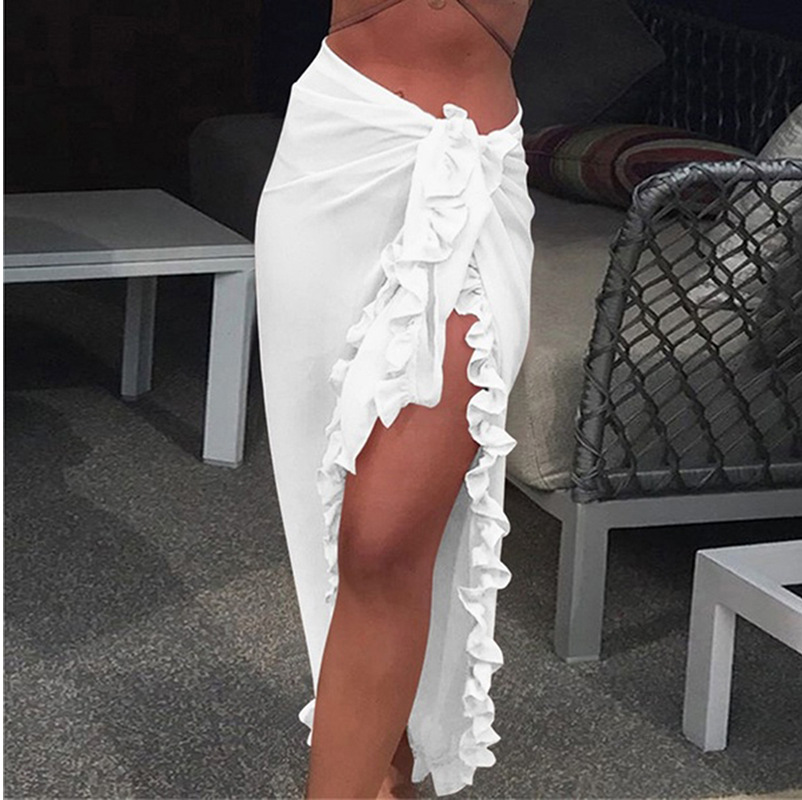 5 Colors Ruffle Sarong for Wom - Summer Clothing Colors avaliação e preço