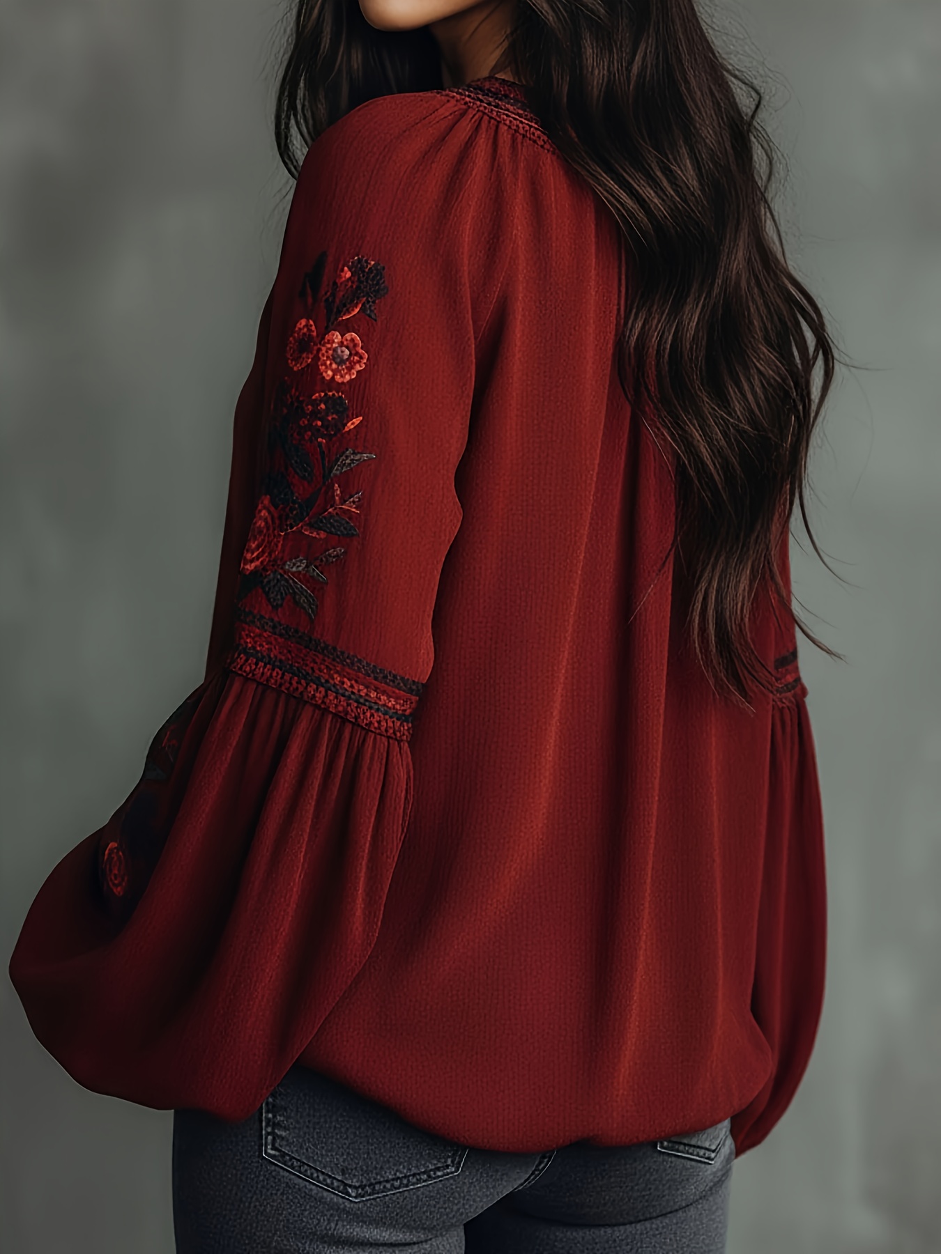 Women‘s Spring Blouse Retro Em - Summer Clothing Office avaliação e preço