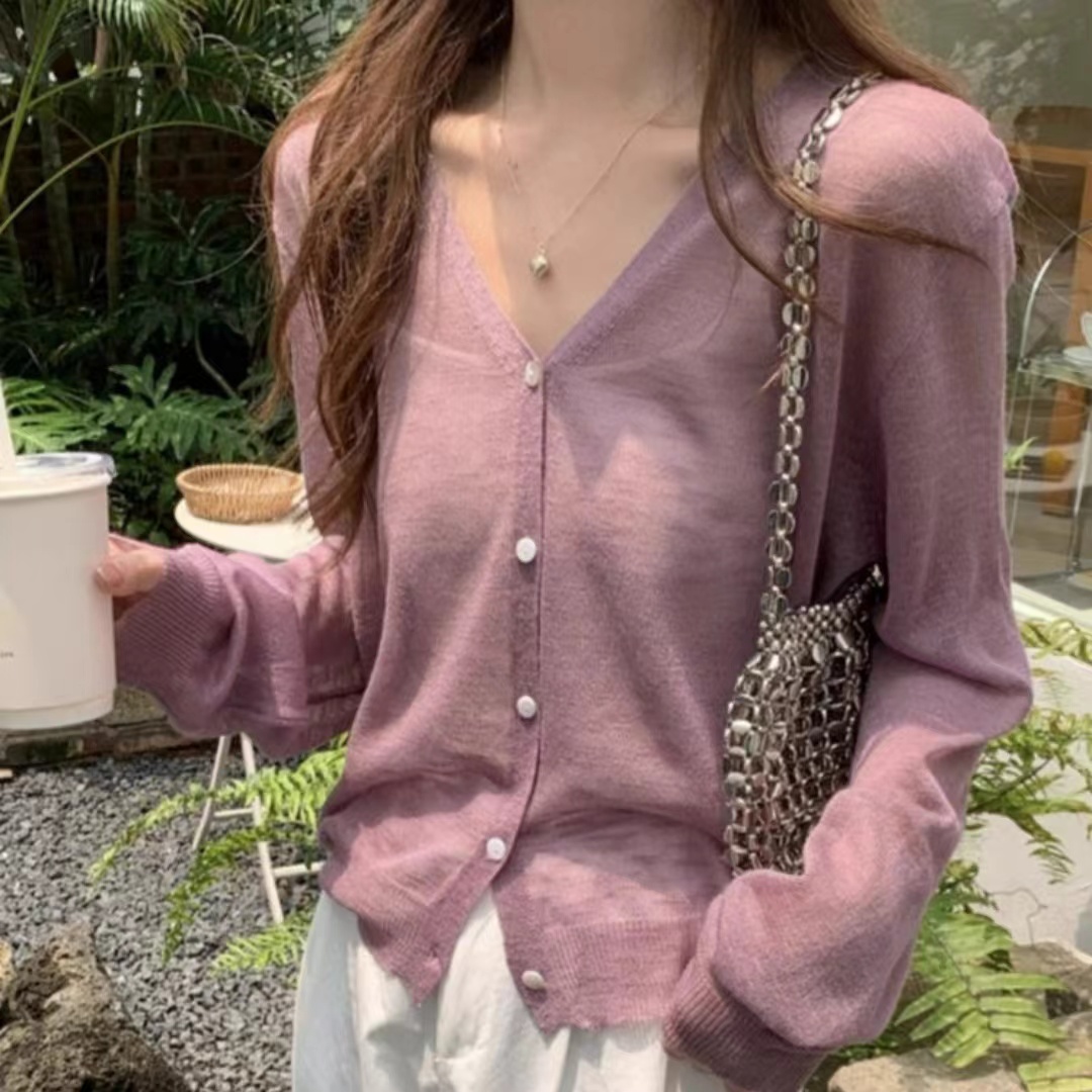 Button Down Knitted Cardigan f - Summer Light Clothing avaliação e preço