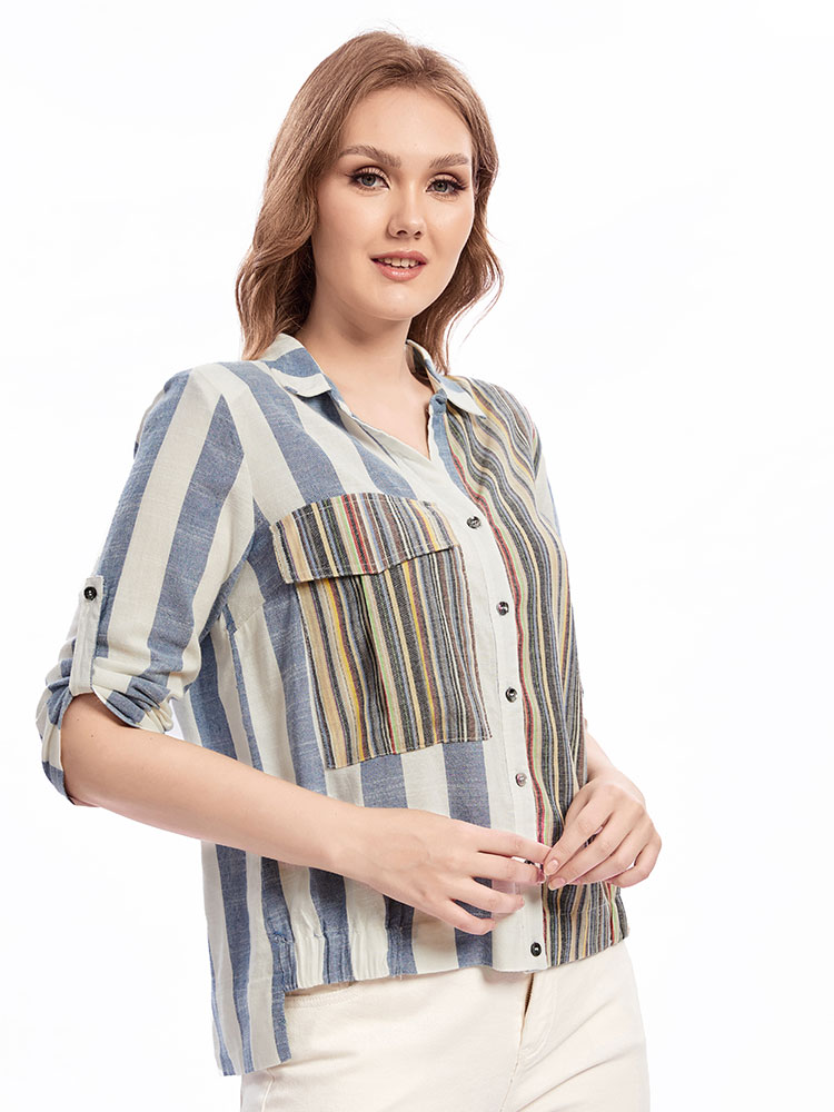 Womens plus size woven lapel s - Summer Clothing Colors avaliação e preço