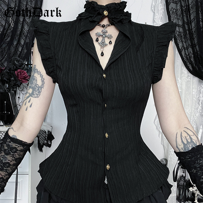 Goth Dark 90s Grunge Single Br - Summer Grunge Clothing avaliação e preço