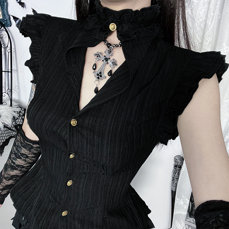 Goth Dark 90s Grunge Single Br - Summer Grunge Clothing avaliação e preço