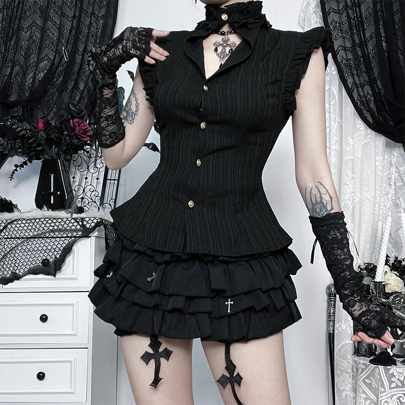 Goth Dark 90s Grunge Single Br - Summer Grunge Clothing avaliação e preço