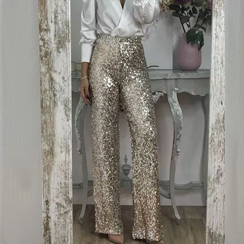 BKLD Party Glitter Pants Casua - Summer Clothing Wraps avaliação e preço