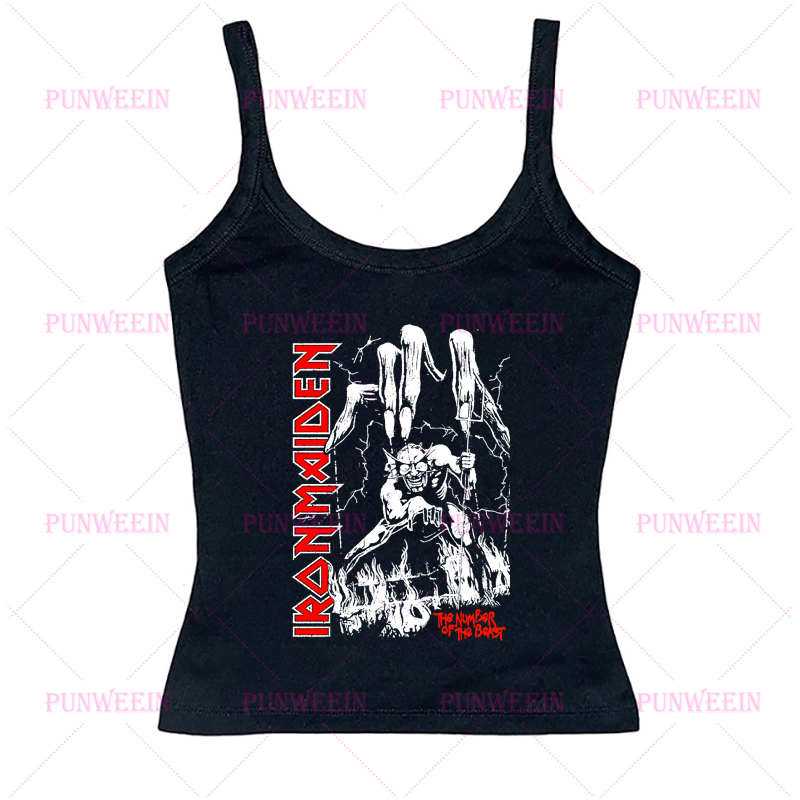 Heavy Metal Crop Top Y2k Grung - Summer Grunge Clothing avaliação e preço