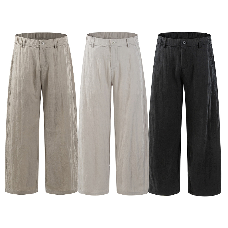 2026 Spring Summer New Thin Ly - Summer Clothing Men Linen avaliação e preço