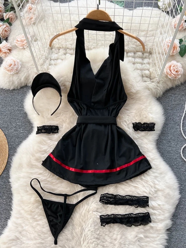 Erotic Fashion Sexy Halter Lin - Summer Clothing Collection avaliação e preço