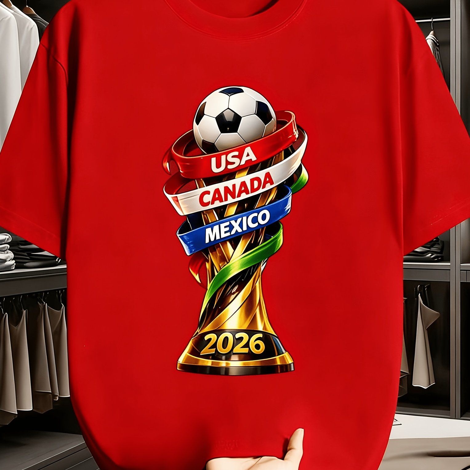 2026 USA Canada Cup Fun Print  - Summer Clothing Essentials Men avaliação e preço