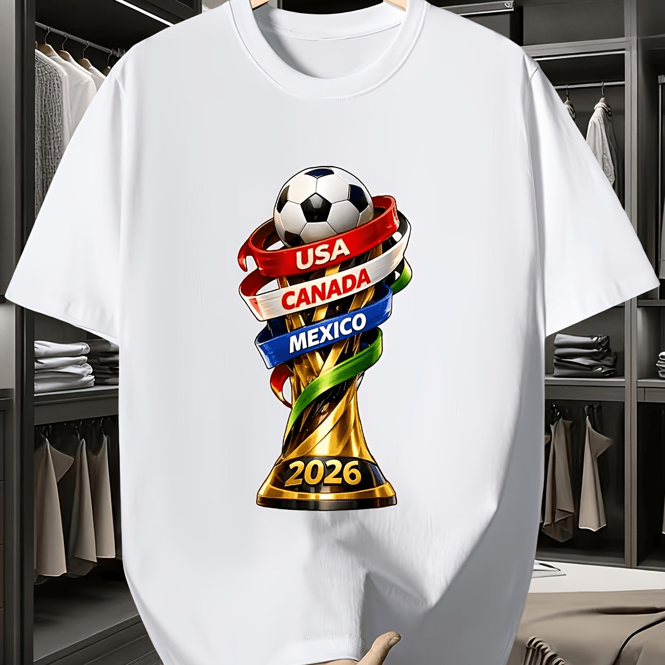 2026 USA Canada Cup Fun Print  - Summer Clothing Essentials Men avaliação e preço