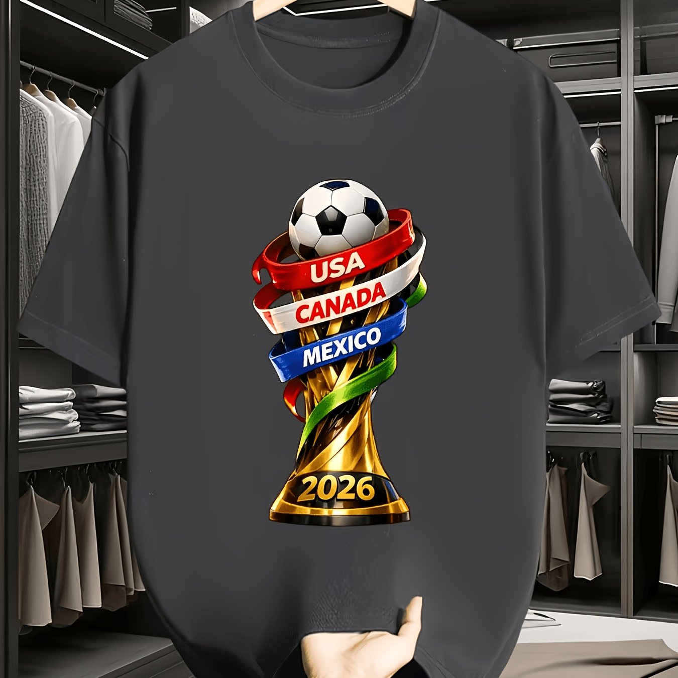 2026 USA Canada Cup Fun Print  - Summer Clothing Essentials Men avaliação e preço