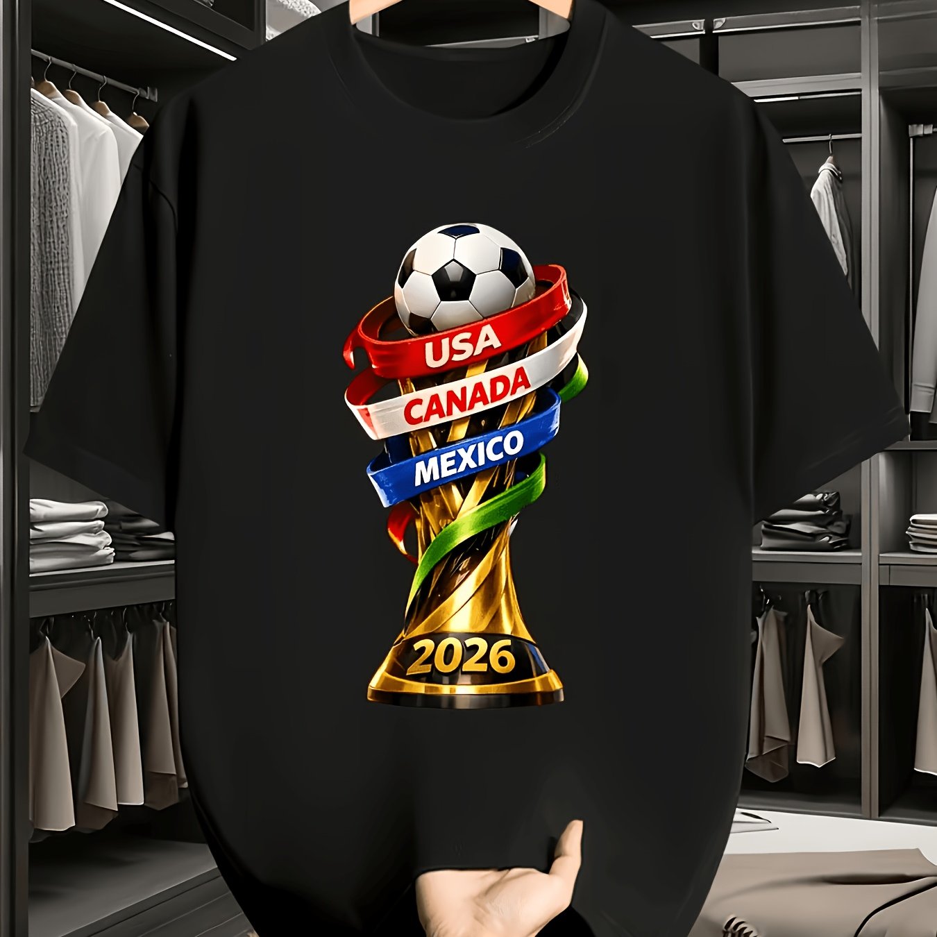 2026 USA Canada Cup Fun Print  - Summer Clothing Essentials Men avaliação e preço