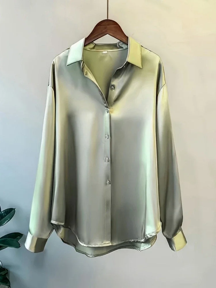 Plus Size Shirts 2025 Loose Ca - Summer Clothing Office avaliação e preço