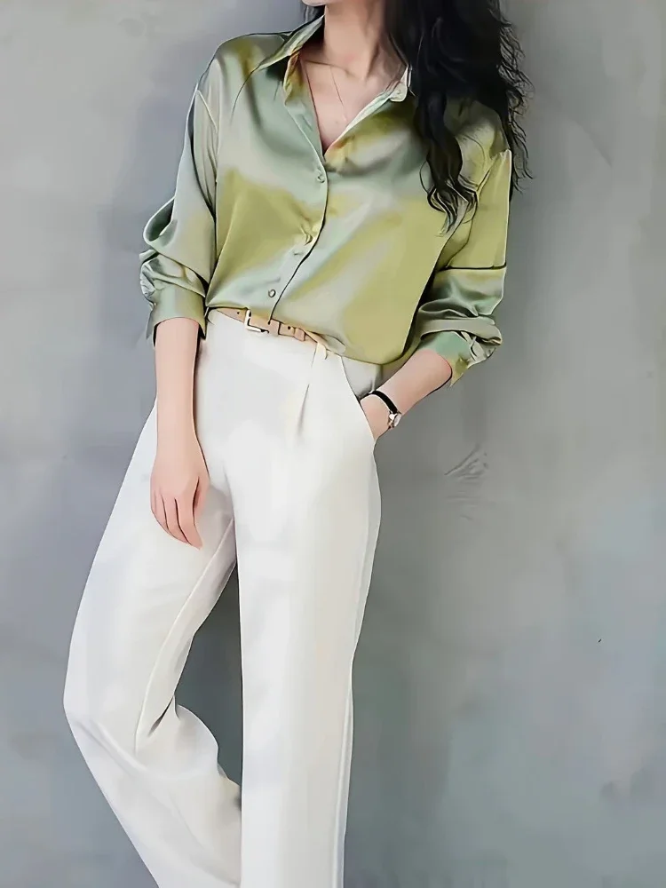 Plus Size Shirts 2025 Loose Ca - Summer Clothing Office avaliação e preço