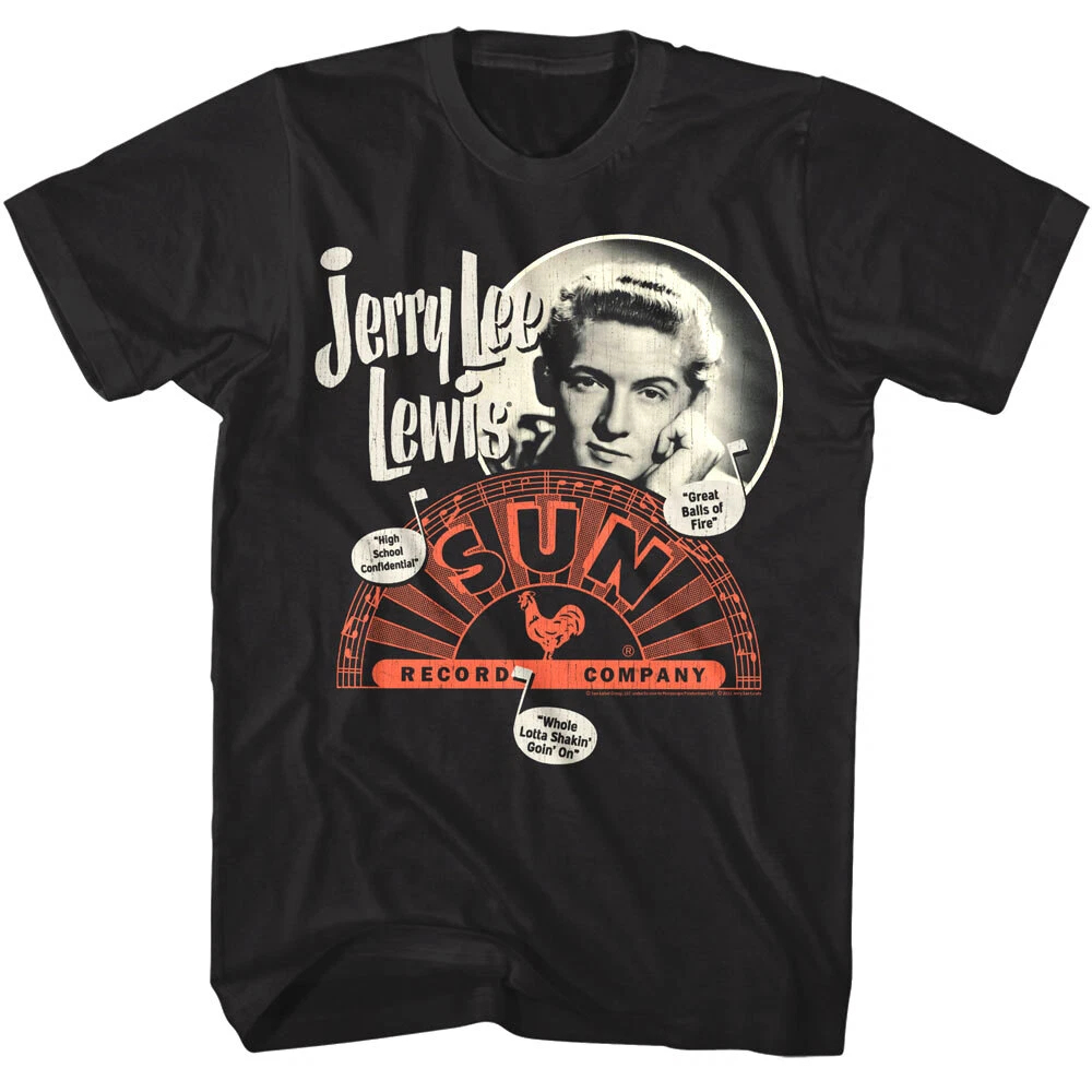 Jerry Lee Lewis Song Titles Me - Summer Clothing Label avaliação e preço