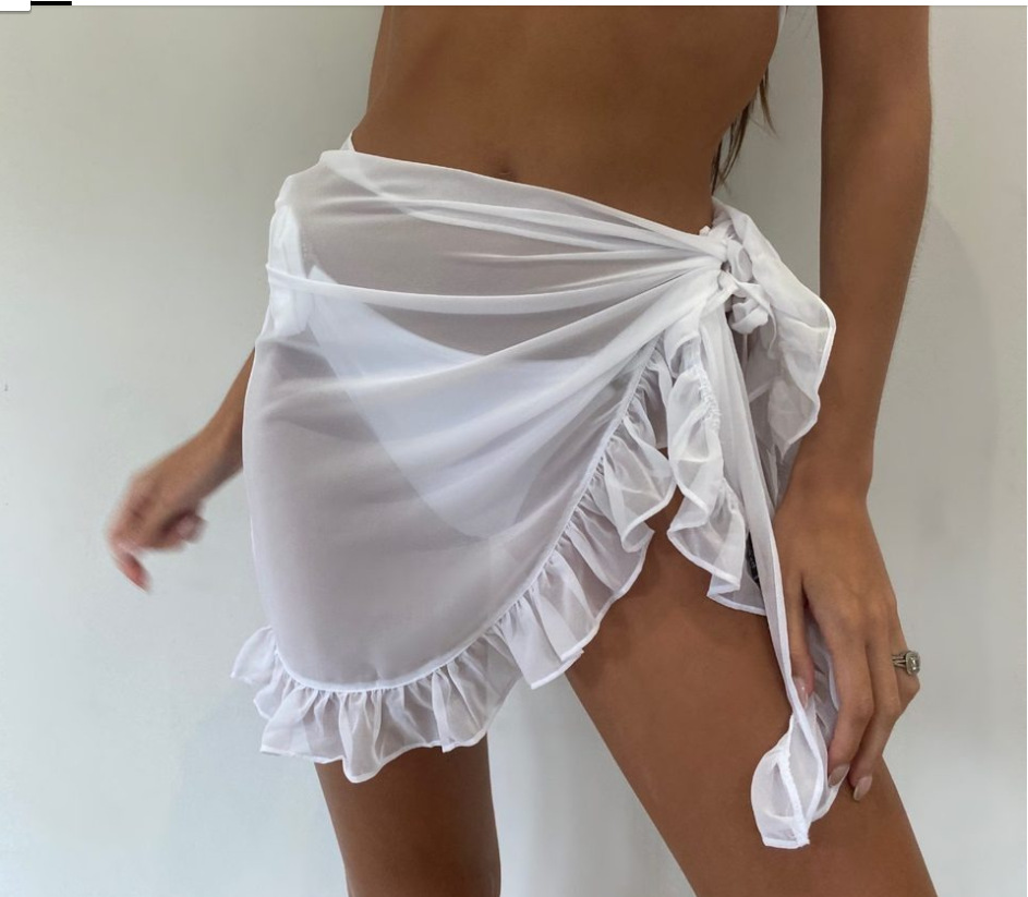 6 Colors Ruffle Bikini Cover U - Summer Clothing Colors avaliação e preço