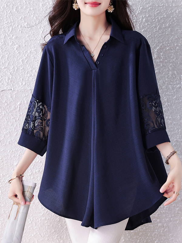 Elegant plus Size Women's Shir - Summer Clothing Label avaliação e preço