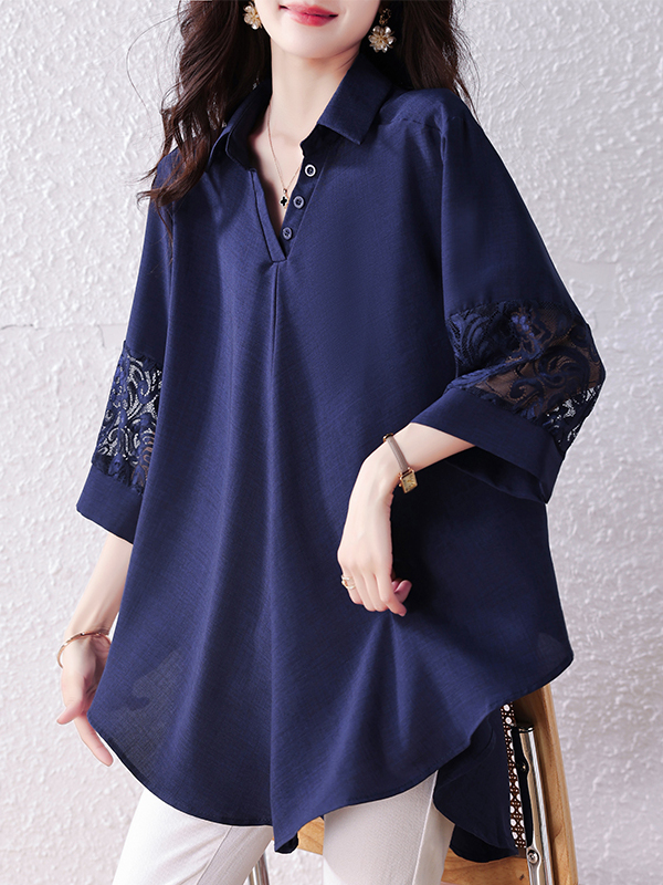 Elegant plus Size Women's Shir - Summer Clothing Label avaliação e preço