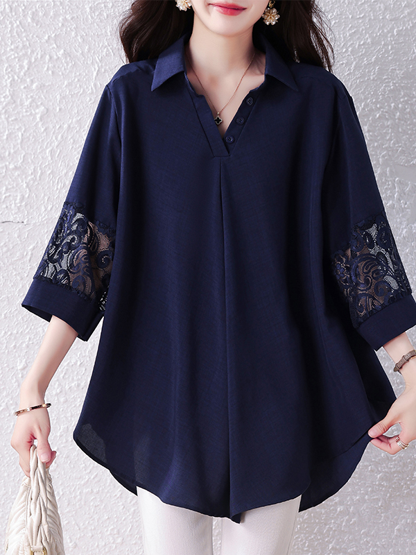 Elegant plus Size Women's Shir - Summer Clothing Label avaliação e preço