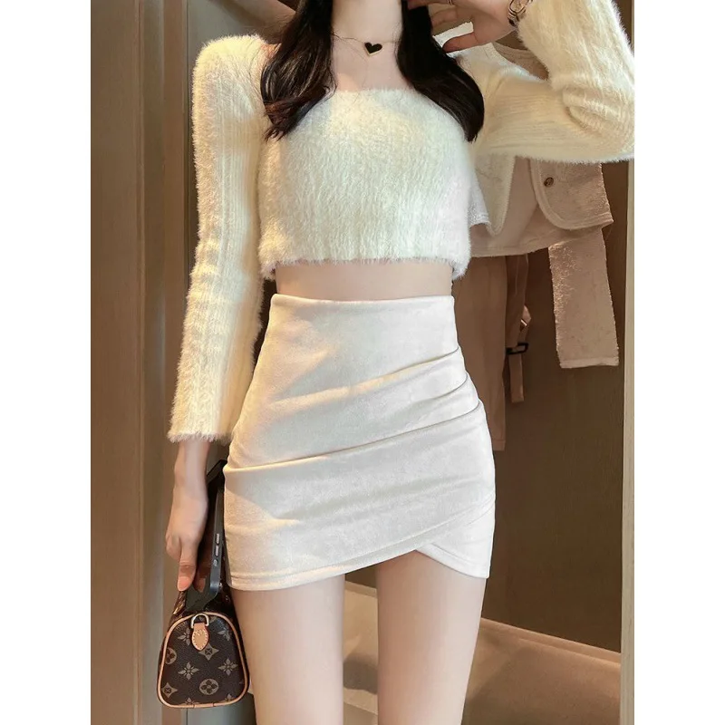 Korean Fashion Mini Skirt Soli - Summer Clothing Wraps avaliação e preço