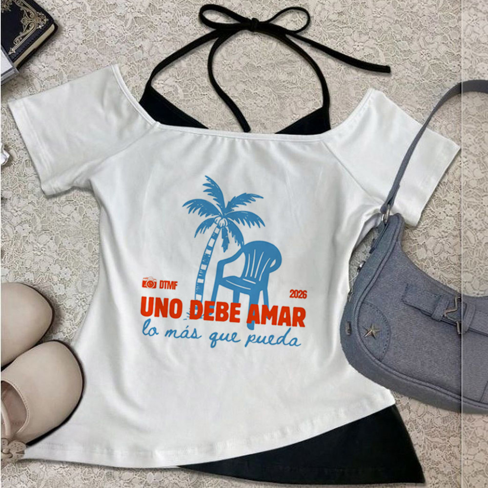 Bad Bunny cropped top female g - Summer Grunge Clothing avaliação e preço