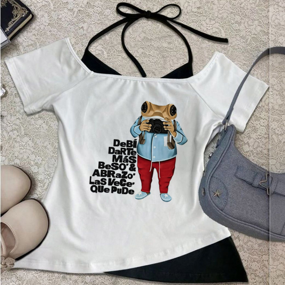 Bad Bunny cropped top female g - Summer Grunge Clothing avaliação e preço