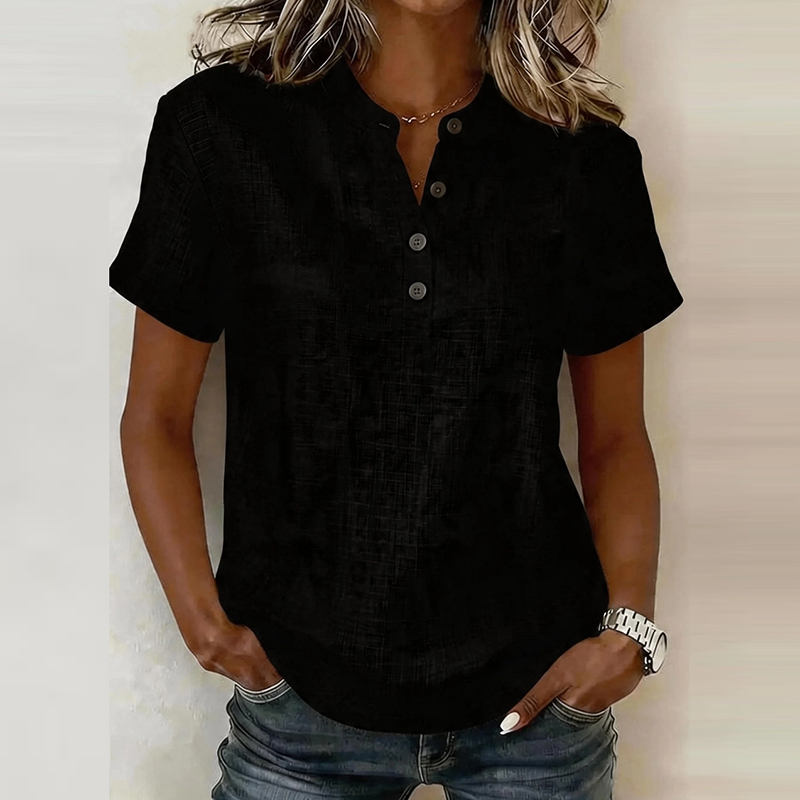 Summer Short Sleeve Basic Blou - Summer Clothing Men Linen avaliação e preço