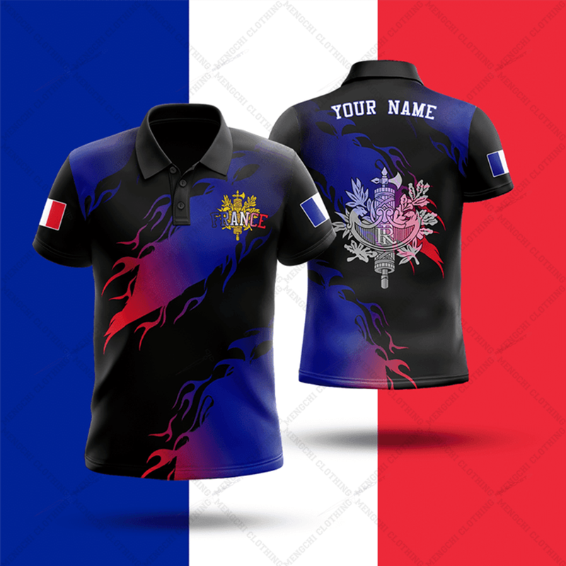 Custom Name France Flag Graphi - Summer Clothing Name avaliação e preço